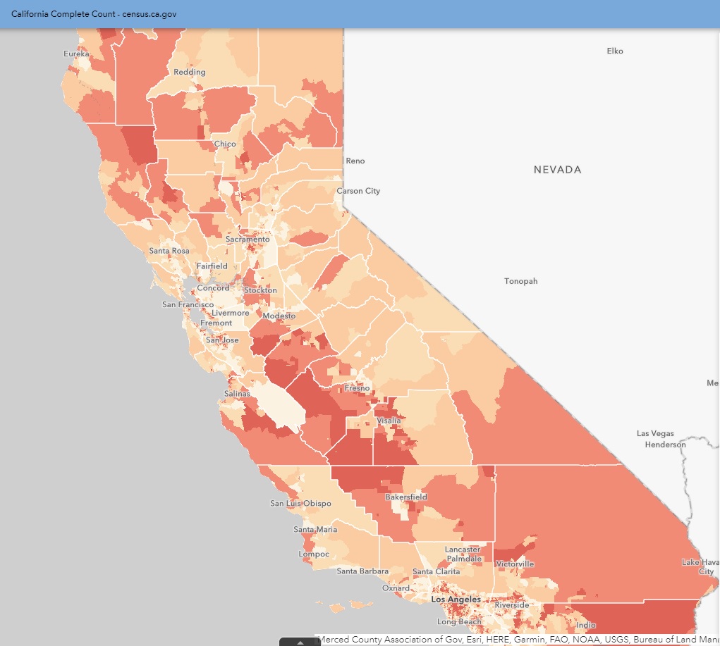 California Hard to Count Index Map